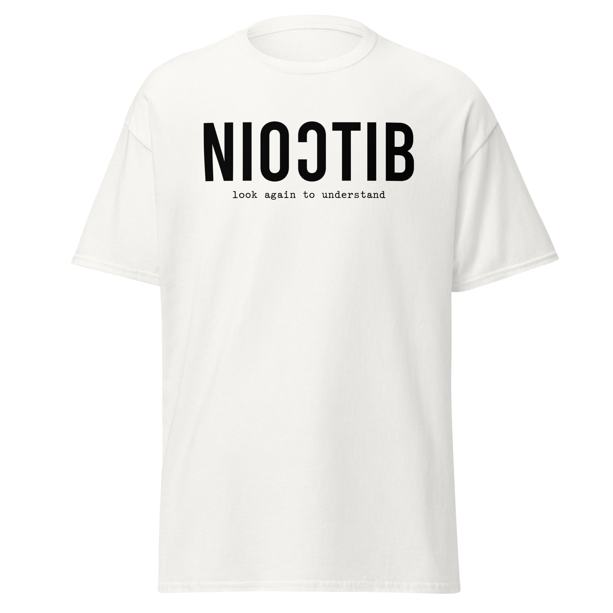 T-shirt clássica Bitcoin Look Again